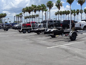 parking area at courtney causeway boat ramp